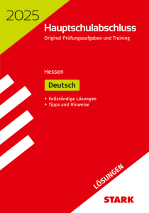 Lösungen zu Original-Prüfungen und Training Hauptschulabschluss 2025 - Deutsch - Hessen