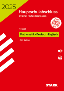 Original-Prüfungen Hauptschulabschluss 2025 - Mathematik, Deutsch, Englisch - Hessen