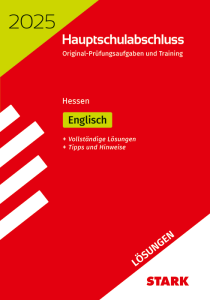 Lösungen zu Original-Prüfungen und Training Hauptschulabschluss 2025 - Englisch - Hessen