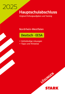 Lösungen zu Original-Prüfungen und Training - Hauptschulabschluss / EESA 2025 - Deutsch - NRW