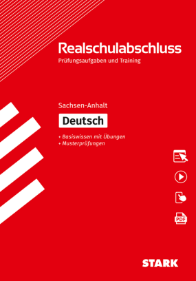 Prüfungen und Training Realschulabschluss - Deutsch - Sachsen-Anhalt